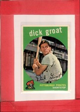 1959 Topps #160 Dick Groat VG+ Very Good Plus Pirates ID:76461
