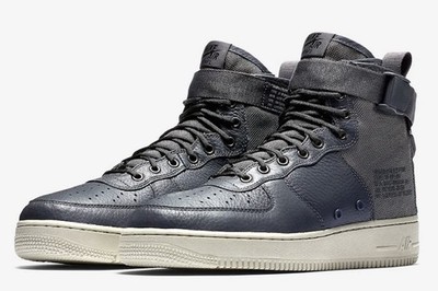Nike SF Air Force 1 Mid (GS) Dark Gray - light bone Size 5.5  UPC74