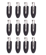 No Bend Hair Clips, 12 Pieces, No Crease Hair Clips for Hair Styling and Makeup