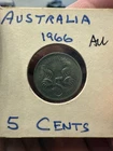 1966 Australia 5 Cents — photo from another recent sale