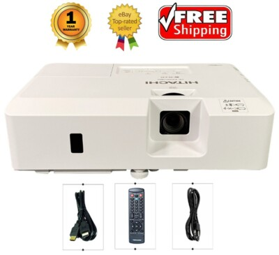 #ad HITACHI CP EX3051WN 3LCD Projector Professional 3300 ANSI HD 1080p w Accessories $143.00