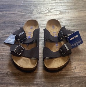 grey suede birkenstocks