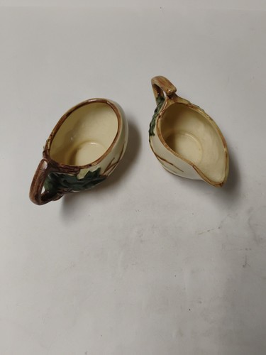 Vintage McCoy Ivy Leaves Art Pottery Teapot, Sugar, & Creamer Set Collectable - Picture 7 of 7