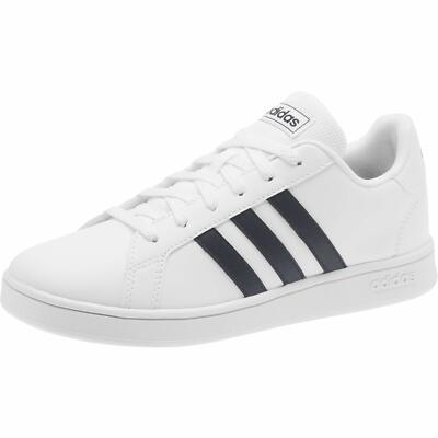 Adidas Unisex Youth Grand Court Sneaker Size 12K Kid's EF0103 White/Black  192615901060 | eBay