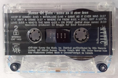House Of Pain - Same As It Ever Was (1994 Canadian Cassette) • VERY GOOD, TESTED - Picture 9 of 11