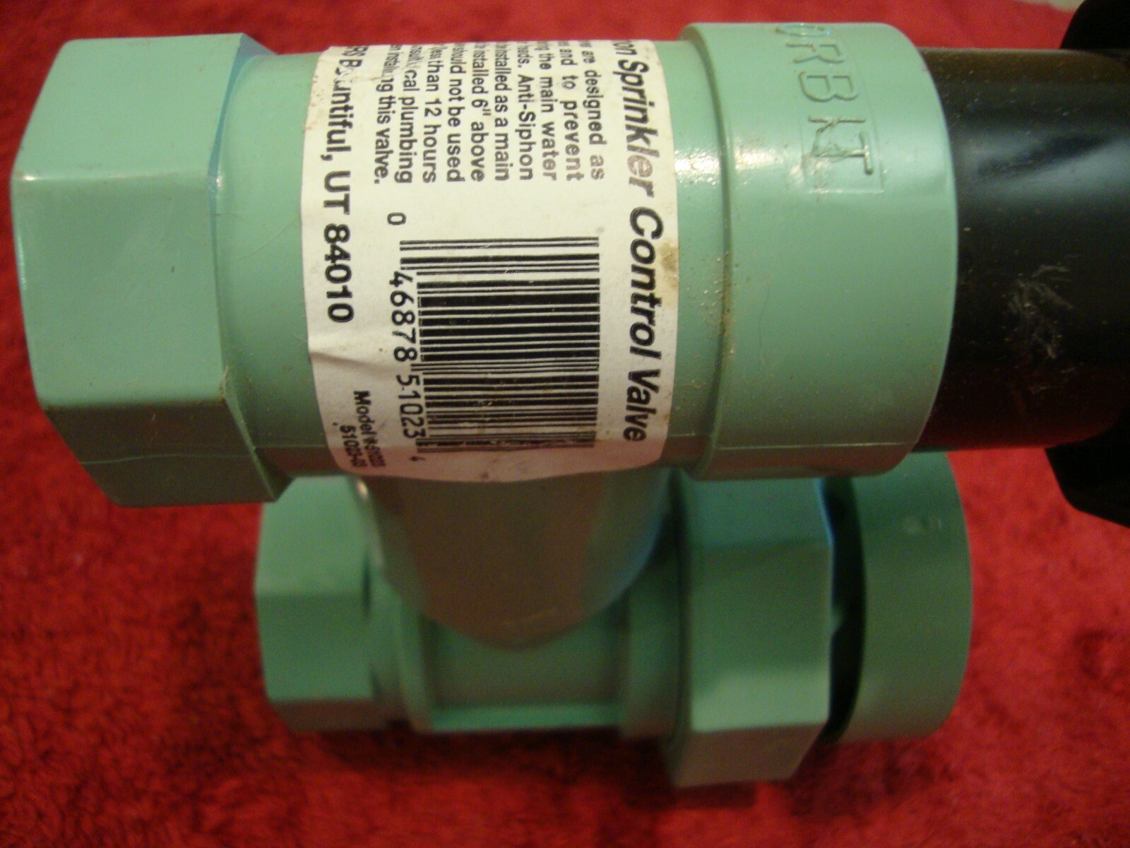 Orbit 1" Manual AntiSiphon Plastic Sprinkler System Yard Water Valve