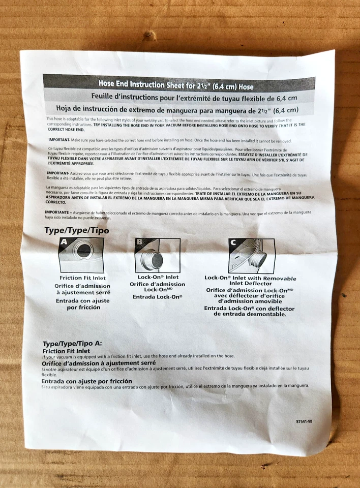 Manguera de vacío elástica DAYTON: manguera de 2 1/2 pulgadas de diámetro, manguera de 12 pies Lg Foto 4 de 4