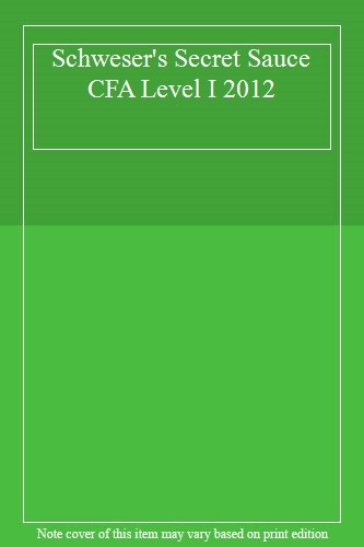 Schweser's Secret Sauce CFA Level I 2012 By Doug Van Eaton-image