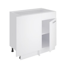 Eckschrank ALINA 100 cm Küchenschrank Unterschrank Küche Einbauküche Weiß matt