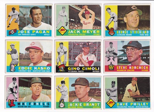 ***1960 Topps #61 Eddie Kasko keine Falten, leicht weiche Ecken*** - Bild 1 von 12