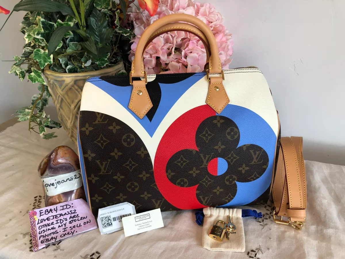 NEW Louis Vuitton Game On Speedy 30 Bandouliere Monogram Hearts