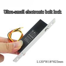 Small accesscontrol bolt lock DC12V mini electric control cabinet doorlock 5wire