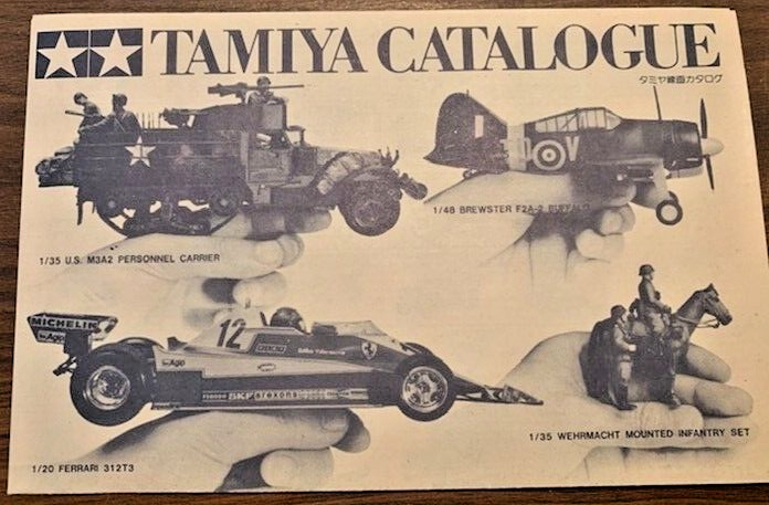 Rare - Original 1970's Tamiya Model Products Fold-Out Paper