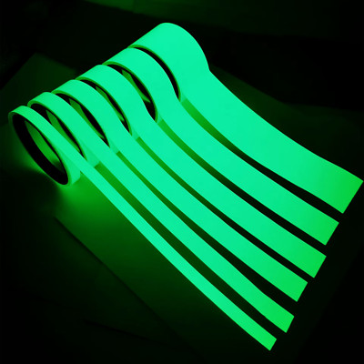 Glow in the Dark Tape -Self-Adhesive Fluorescent Sticker for Safety & Decoration