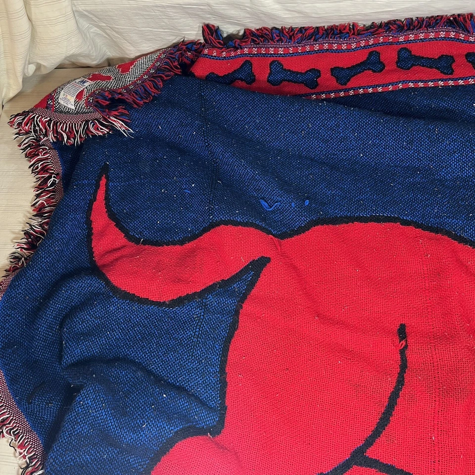 RARO Tapiz Manta Niños Perro Rojo Y2k Clifford el Grande Años 90 NW Co. Foto 3 de 4