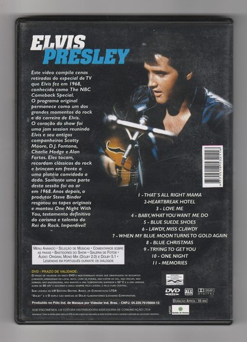 @ U5 DVD Elvis Presley One night with you 11 brani Edizione brasiliana - Picture 2 of 2
