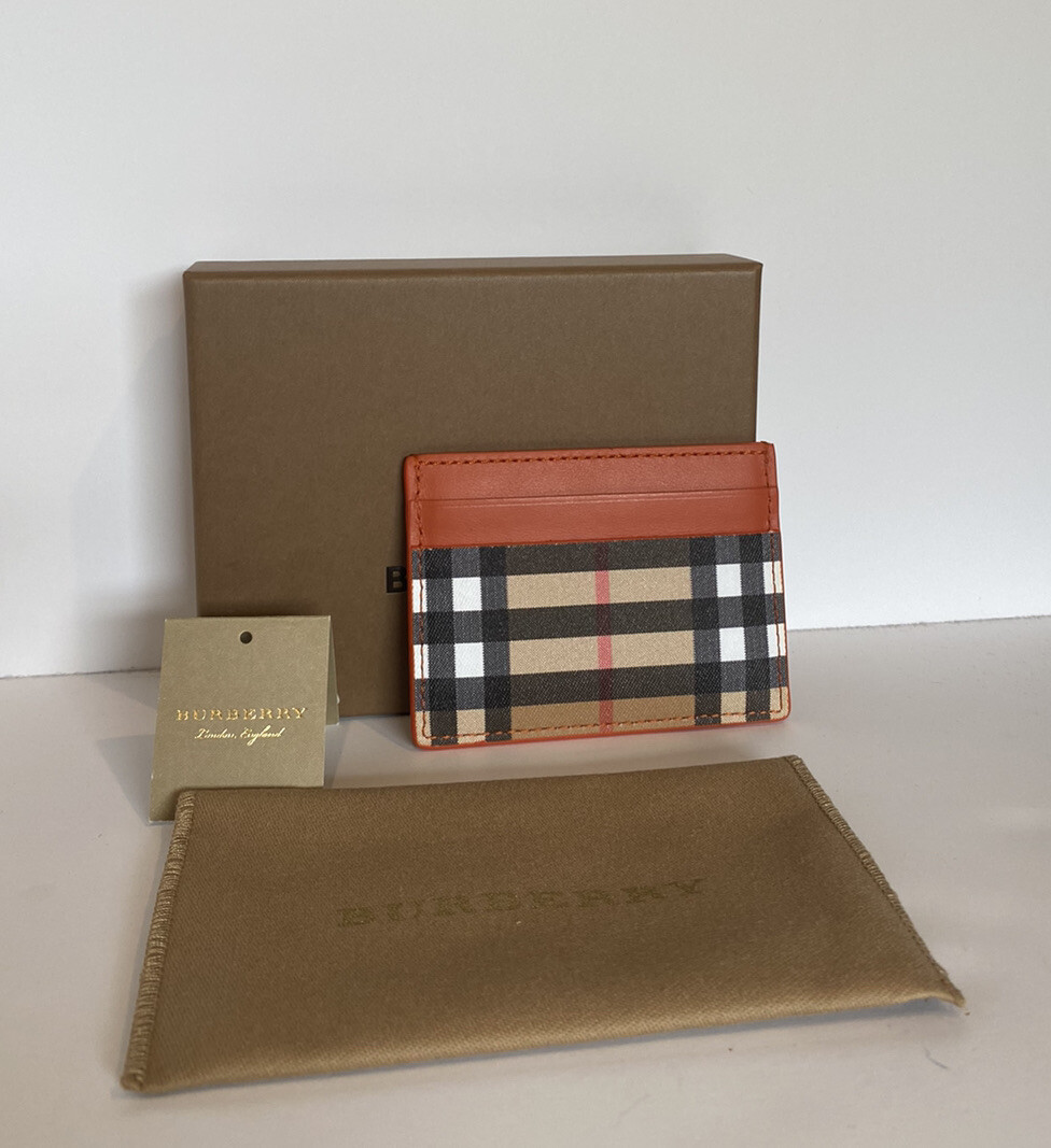 burberry london leather card case