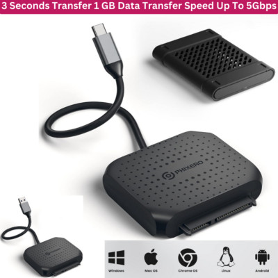 SATA auf USB C 3.0 2,5'' HDD SSD Festplatte Disk Konverter Kabel Fast Tran Adapter