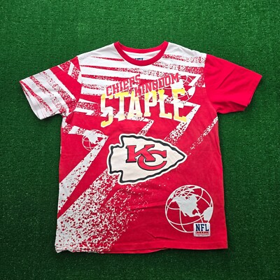 Kansas City Chiefs Tshirt Mens Medium Red NFL Football Staple Chiefs Kingdom