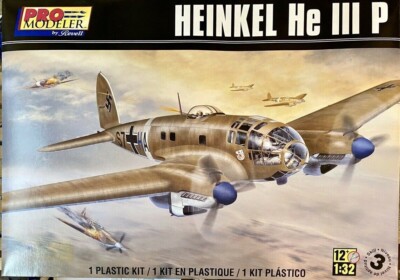s33.1.30.eightman‼️1/32Ju88A-1、he111p Pro Modeler Revell 1/32 Scale Heinkel He 111 P WWII German