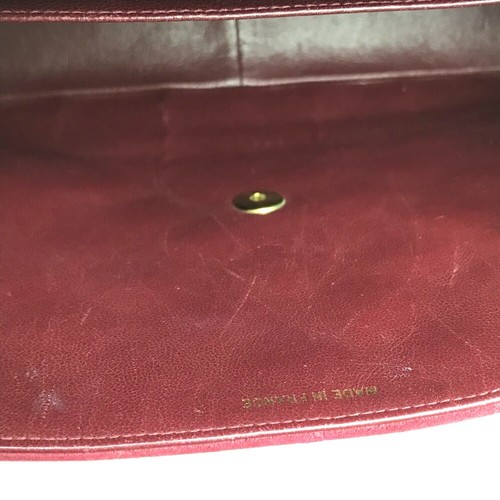 CHANEL CC Mark Jumbo Matelasse34 W-Chain Shoulder Bag suede Bordeaux x Gold - Picture 9 of 12