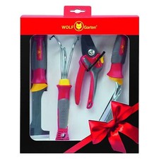Wolf Garten Mini Garden Plant Tool Set Scraper Grubber Trowel Secateurs Shears