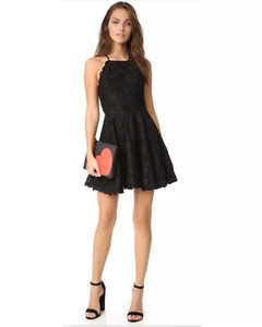black formal skater dress