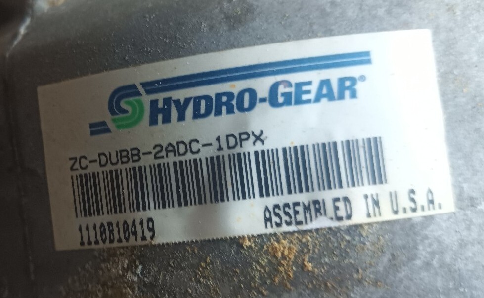 Hydro Gear LH Transaxle ZC-DHBB-2ADC-1DPX, ZC-DUBB-2ADC-1DPX