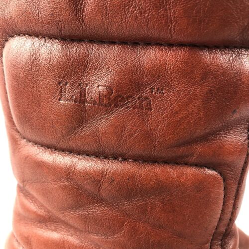 Vintage LL Bean Blondo Women’s Leather Boot Cognac Size 9 1970’s Calf Boot - Picture 3 of 15