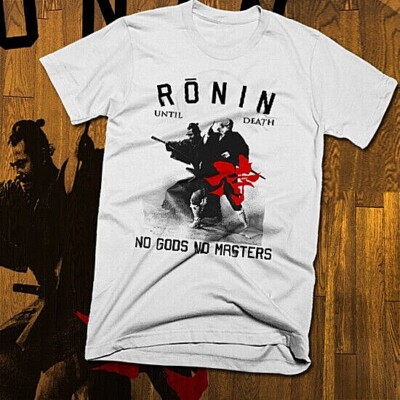 Samurai T-Shirt Bushido Code Ronin blade Hanzo Warrior Japanese Kanji Edo Era 