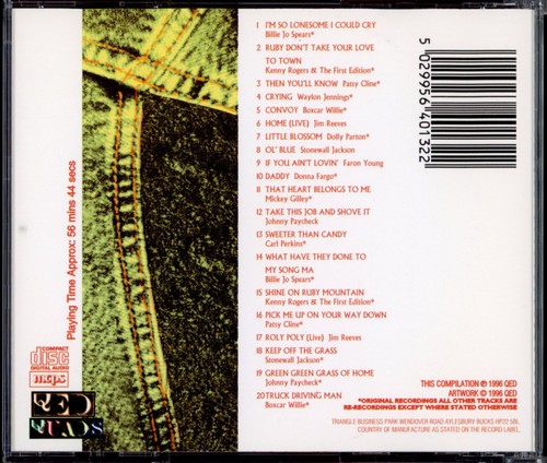 CD Country Greats - The Sounds Of Nashville Billie Jo Spears/Kenny Rogers - Imagen 2 de 4