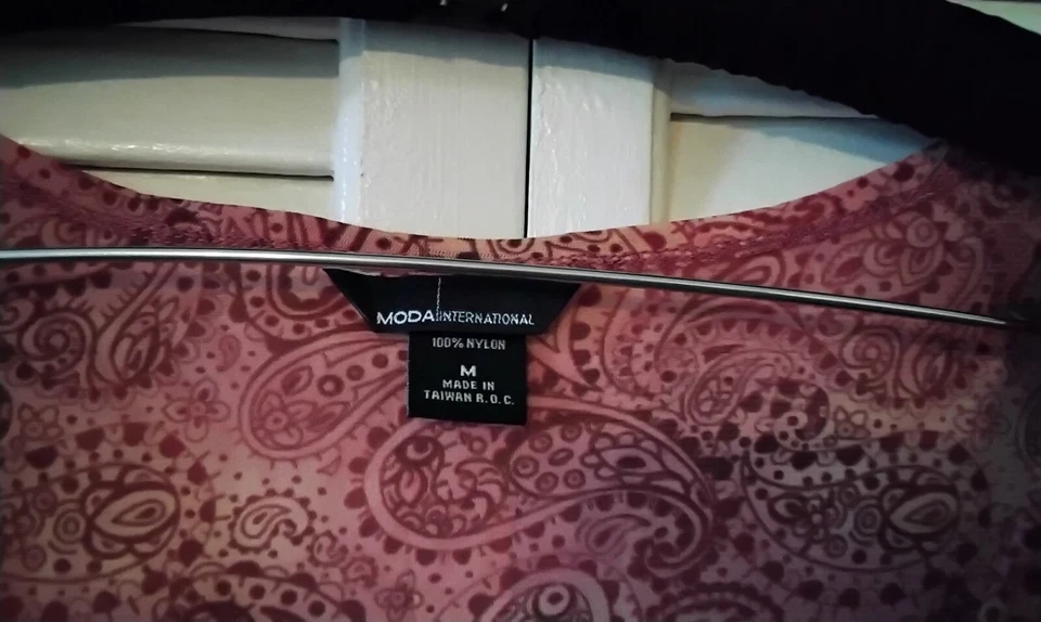 Top de malla vintage Victoria's Secret - Moda International - Paisely - Talla M Foto 3 de 4