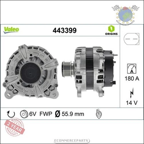 Alternateur Valeo pour VW PASSAT (365) (362) - Photo 1/4