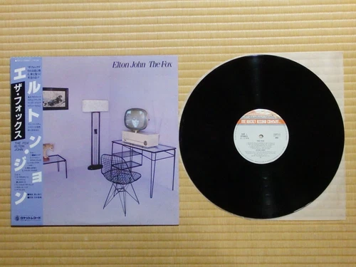 Elton John – The Fox 25PP-21 Japan Insert Obi NM vinyl