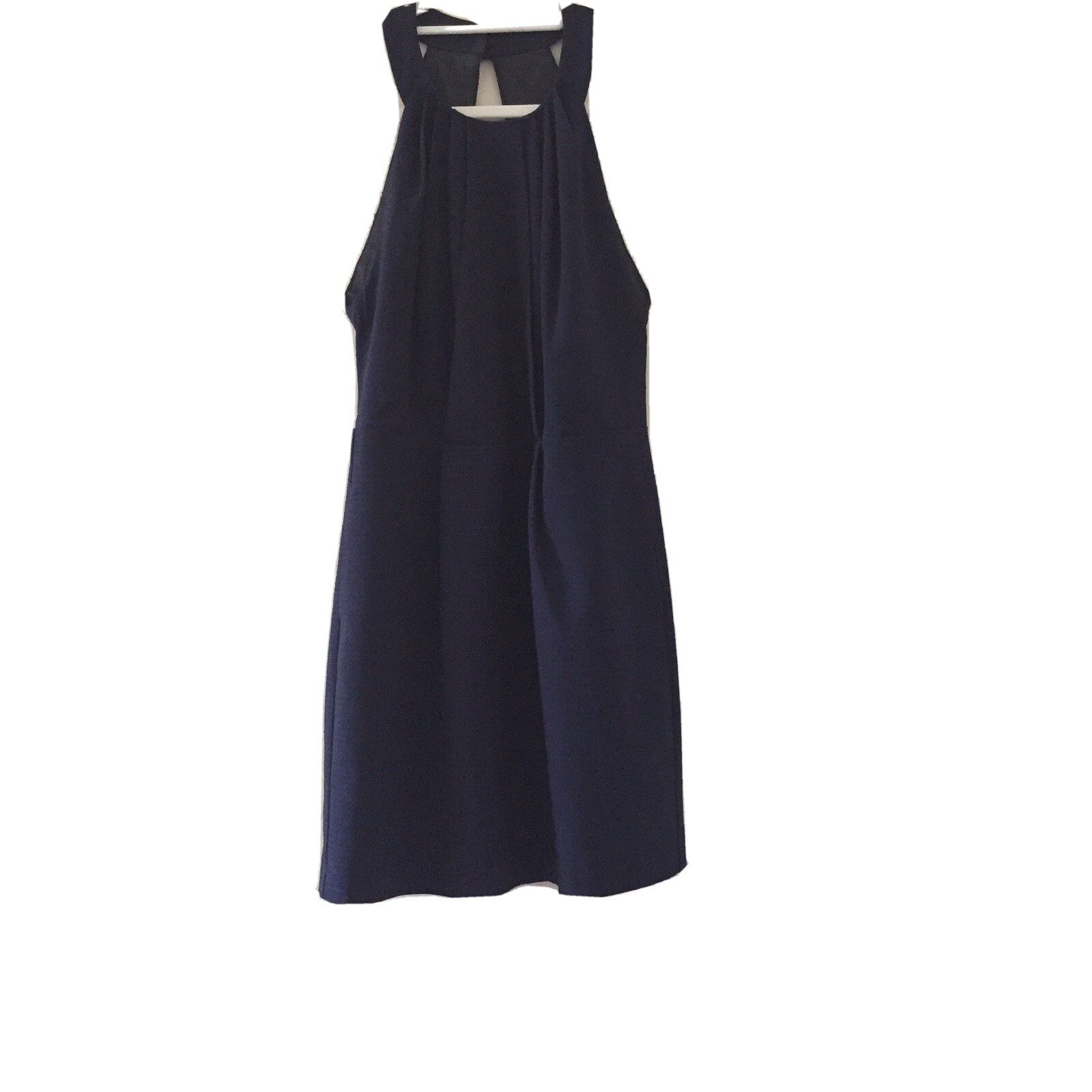 bcbgeneration Halter Open Back Mini Midnight Blue… - image 1