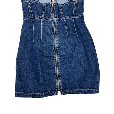 white christmas dresses Bliss Puff Sleeve Denim Dress main image 1