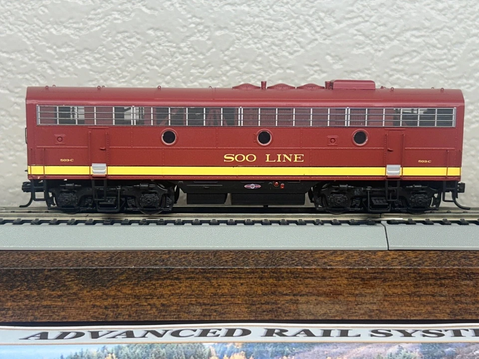 SOO LINE BURGUNDY- $OO LINE F7 - B unit 503C- DCC / QUANTUM SOUND HO Scale NEW - Image 4 of 4