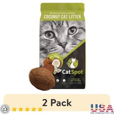 Organic Coconut Cat Litter 100 Natural Non Clumping Odor Eliminating 5lb 2 Pack