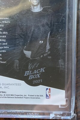 2019 Noir Ja Morant Rookie Auto Showtime Sig Rare 1/1 One Of One