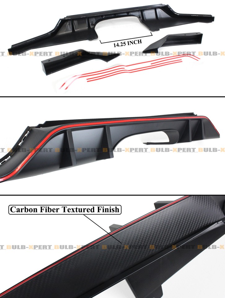 FOR 17-2021 HONDA CIVIC FK7 5D HATCHBACK SPORT TYPE-R STYLE REAR BUMPER ...