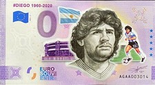 Ticket 0 Euro Diego Maradona Argentina Color 2021 Various Number