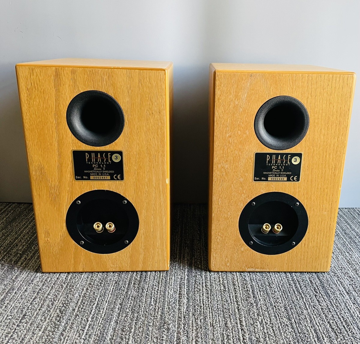 Phase Tech PC1.1 Bookshelf Speakers, Vintage | eBay