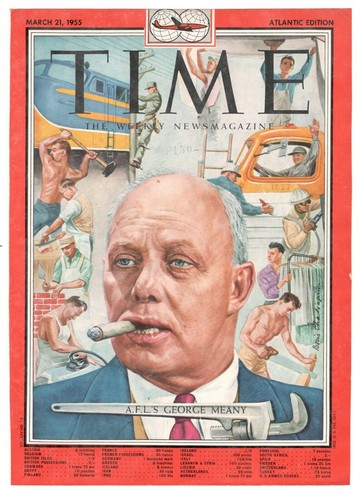 George Meany AFL-CIO Union Leader 1955 Time Original Cover To Frame | eBay