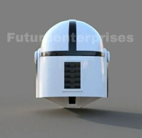 Star Wars Black Series The Mandalorian Silver Wearable Helmet Collectible Armor - Picture 7 of 10