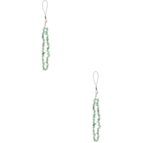 2 Count Crystal Phone Lanyard Cell Chain Strap Cute Charms Beaded - Zdjęcie 3 z 12
