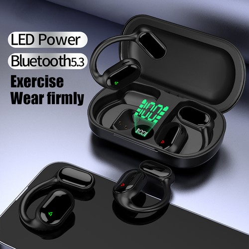Bluetooth 5.3 Wireless Headset Outdoor Sport Earbuds Bone Conduction Headphones - Picture 2 of 12