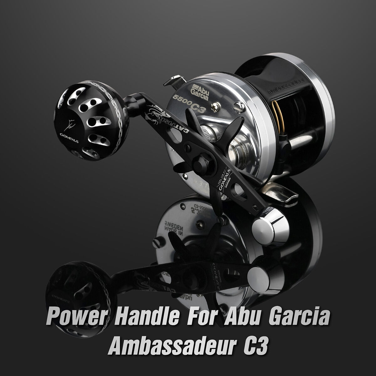 GOMEXUS Power Handle for Abu Garcia Ambassadeur C3 C4 S SX 5500-6500  5600-6600