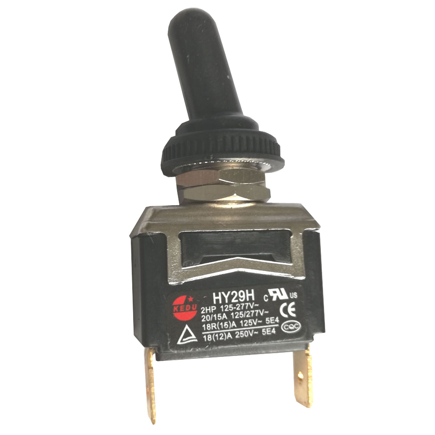 2Pc KEDU HY35C 12A 250V 2 Pin Electrical Rock Pushbutton Switch For Power Tools