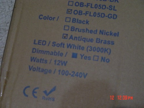 O Bright Led Brass Floor Lamp,Dimmable,Soft White,12 Watts,360 degree swing arm - Picture 17 of 22