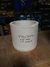 90 Alumina Crucible 9" od x 7.25" id x 8"H